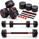 FITNESS ČINKY SET GYM NASTAVITEĽNÝ BITUMINÁL 2x10KG 20KG