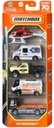 MATCHBOX 5 PACK SET 5 ÁUT CITY DVENTURE GVY43