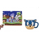 Sonic the Hedgehog 3D keramický hrnček 250 ml + 100 dielne puzzle