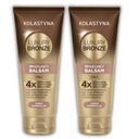 2X BRONZUJÚCE TELOVÉ MLIEČKO SPRAVEJ PLEŤ KOLASTYNA LUXURY BRONZE 200ML