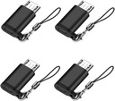 Adaptér USB C na Micro USB (4 kusy) čierny