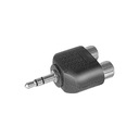 KÁBLOVÝ KONEKTOR 3,5MM 2xRCA STEREO ADAPTÉR