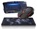 Gamer Set Keyboard Podložka pod myš LED XXL