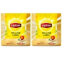 2x LIPTON YELLOW ETIKETY ČIERNY KLASICKÝ ČAJ 200T