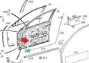 UPEVNENIE TESNENIA DVERÍ W203 MERCEDES C TRIEDA PL