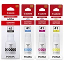 4x ORIGINÁLNY ATRAMENT CANON GI41 PIXMA G1420 G2420 G2460 G3420 G3460 PGBK CMY