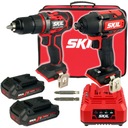 SKRUTKOVAČ 3060 SKIL + NÁRAZOVÝ NÁRAZNÍK 3230 SKIL 2x2,0Ah Brushless