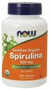 NOW Foods Spirulina Organic 500 mg 200 tabliet