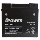 BPower Supreme GEL GT19BL 12V 18Ah 275A YT19BL-BS