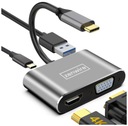 ADAPTÉROVÝ HUB USB-C 4IN1 HDMI 4K VGA USB adaptér