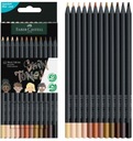 12 farebných ceruziek v odtieňoch pleti Faber-Castell