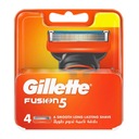 4 x vložka čepele GILLETTE FUSION, nože gilette