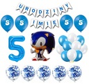 Sada Sonic Balloons 5 Narodeninový banner s ľubovoľným názvom