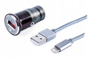 MYWAY USB NABÍJAČKA DO AUTO + KÁBEL 12/24V 36W