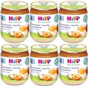 HiPP BIO Broskyne a marhule s tvarohom 6x160g