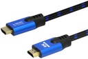 Kábel 1,8 m HDMI v2.1 zlatý AWG30 FullHD 8K 3D BRAIDED