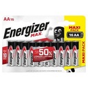 ENERGIZER MAX ALKALICKÉ BATÉRIE HRUBÉ TYČKY LR6 R6 AA x16