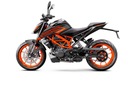 KTM Duke 125 21-22 ČIERNA dyhové nálepky KPL NOVINKA