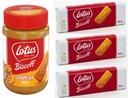 LOTUS BISCOFF Karamelizované sušienky 3x250g + Krém