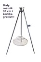 Grilovacia trojnožka FIRE + rošt 60 cm + kľuka + 2 rošty