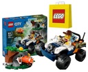 LEGO CITY 60424 JUNGLE INVESTOR QUAD S ČERVENOU PANDOU + darčeková taška