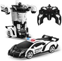 ROBOT POLICAJNÉ AUTO 2V1 POLICAJNÉ AUTO NA DIAĽKU OVLÁDANÉ