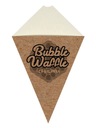 Bubble waffle kornútky – 100 ks. hnedá EKO