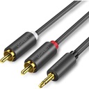 Ugreen audio kábel 3,5 mm mini jack - 2RCA hudobný kábel pre zvukový systém