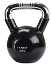 Vinylom potiahnutý kettlebell na cvičenie 20 kg HMS