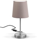 NOČNÁ LAMPA - STOLOVÁ - TAUPE ODTIEŇ - E14 - 1299