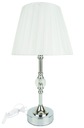 BIELE KRIŠTÁĽOVÉ GLAMOUR LAMP NOČNÁ LAMPA 39cm MSK61-1