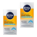 NIVEA MEN ACTIVE ENERGY Gél-krém na tvár pre mužov s kofeínom 50 ml x2