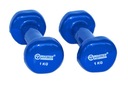 Činky Činky Fitness 2 x 1 kg Vinylové závažia