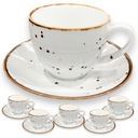 Servisná súprava, 6 x porcelánová šálka ALUMINA Cottage White coffee