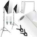 BaseXStudio balenie pozadia 2x softbox 50x70cm 125W