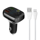 LDNIO FM Transmitter BT 2USB USB-C Lightning kábel