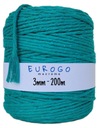 Točená bavlnená šnúra Macrame Ecological Emerald 200m 3mm