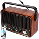 RETRO PRENOSNÉ RÁDIO BLUETOOTH FM SD AK BATÉRIA + DIAĽK