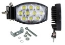 LED PRACOVNÁ LAMPA 10 LED 30W BOČNÁ MONTÁŽ 12-24V VÝKONNÁ