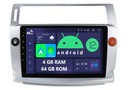 RÁDIO 2DIN NAVIGÁCIA ANDROID CITROEN C4 1 I DSP 4/64 GB CARPLAY LTE