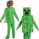 KARNEVALOVÝ KOSTÝM MINECRAFT PRE CHLAPKOV CREEPER 110-122 JEDNOTNÝ KROJ