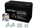 BATÉRIA 12V 100AH ​​GEL GEL AGM VRLA VÝKONNÝ PRE MOTOR LODNEJ PECE UPS