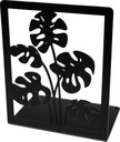 Monstera Solid Metal Black zarážka na knihy