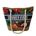 Priestranná SUMMER Shopper Bag, plážová bavlna