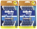 Gillette Blue3 Plus Comfort Raors (2x12) blistrové balenie