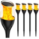 4x LED solárne svietidlo LANTERN DRIVE TORCH plameň 65cm PREMIUM