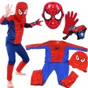 OUTFIT SPIDERMAN KOSTÝM + MASKA + RUKAVICE WEB LAUNCHER 4v1