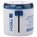 Adaptér 4v1 Travel Blue UK USA EÚ AUS/Čína