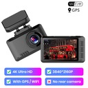 HD GPS Auto Drive Auto Video DVR 4K Wifi