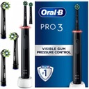 Elektrická zubná kefka Oral-B Pro 3 3400N Cross Action Black Set